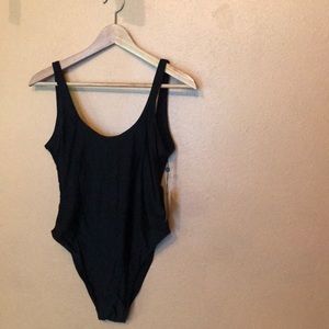 NWT Black one piece swim suit